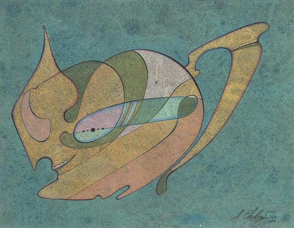 MIHAIL CHEMIAKIN - Untitled. Serie Transformations: MIHAIL CHEMIAKIN Russia 1943 Untitled. Serie Transformations. 1980 Watercolor on paper Signed and dated in 1980 Measurements 25 x 32 cm It originates from (tag on the reverse) -Antonio de Barnola Gall