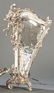 Art Nouveau table mirror, in silvered metal
