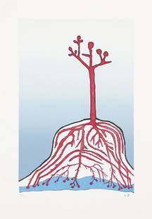 LOUISE BOURGEOIS - The Ainu Tree: LOUISE BOURGEOIS Paris 1911-New York, 2010 The Ainu Tree 1999 Lithography on paper with atelier dry stamp Signed in pencil Numbered 34/100 Size 74 x 51 cm Stamp Harlan & Weaver, New York 1999 Cert