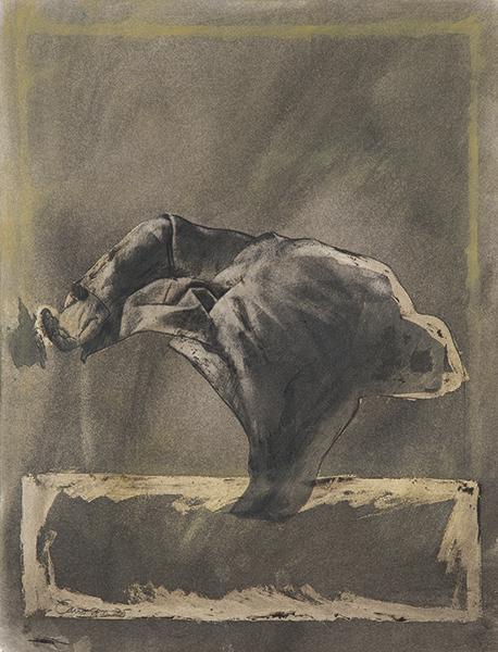 RAFAEL CANOGAR - Composition nº6. 1975: RAFAEL CANOGAR Toledo 1935 Composition nº6. 1975 Spray paint the black way, collage and tempera on paper Back signed, titled and dated 1975 Size: 70 x 50 cm Included in the Online Reasoned Catalog of