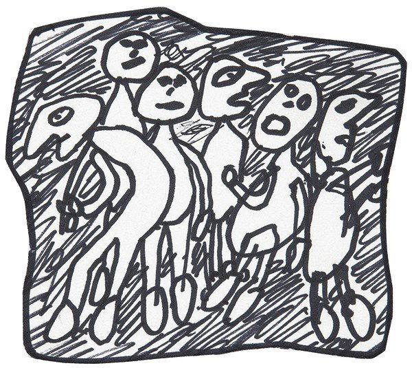 JEAN DUBUFFET - Grupo de Personajes (1 of 1)