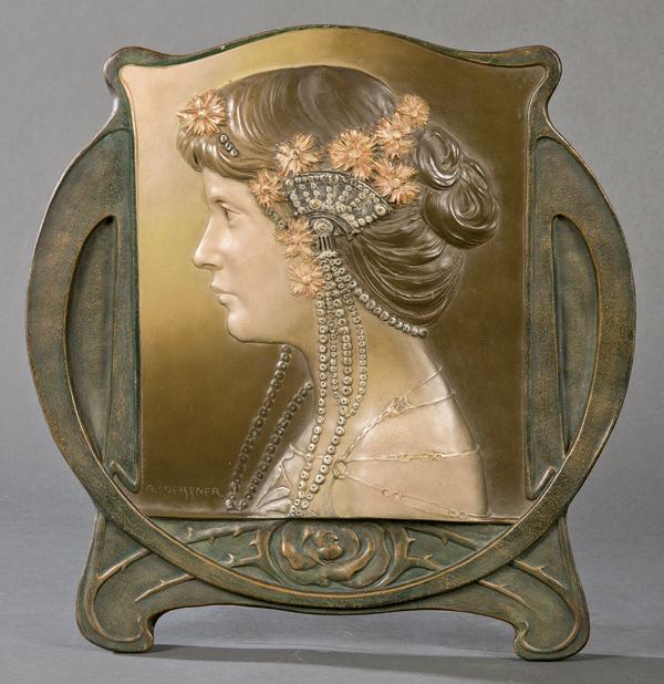 Ernst Wahliss, Austria h. 1900 "Woman of Profile" (1 of 1)