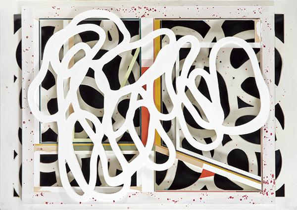 DANIEL VERBIS - The organic grid: DANIEL VERBIS León 1968 The organic grid 2008 Painting on wood Signed, titled and dated 2008 on the reverse Size: 122 x 175 x 13 cm Origin: - Max Estrella Gallery, Madrid - Particular collection