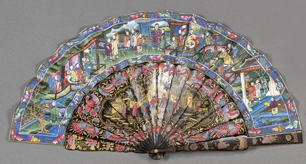 Cantonese fan "Thousand faces" with country of (1 of 1)