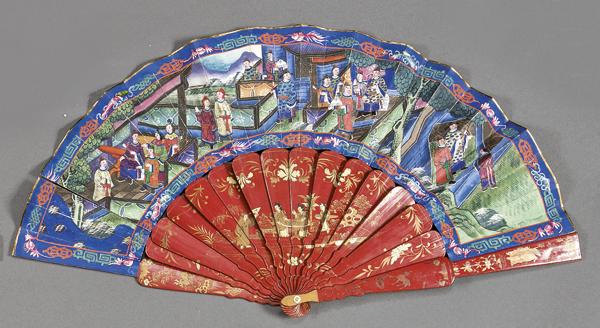 Cantonese fan "Thousand faces", China 19th Century (1 of 1)