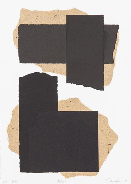 RAFAEL CANOGAR: Toledo 1935Fringe. 2009Etching and Collage on Somerset Velvet paper adhered to cardboardSigned in pencil, titled and dated 2009PT (workshop test) 2/4Size 39 x 27.7 cm (paper); 45.5 x 34.2 cm (cardboar