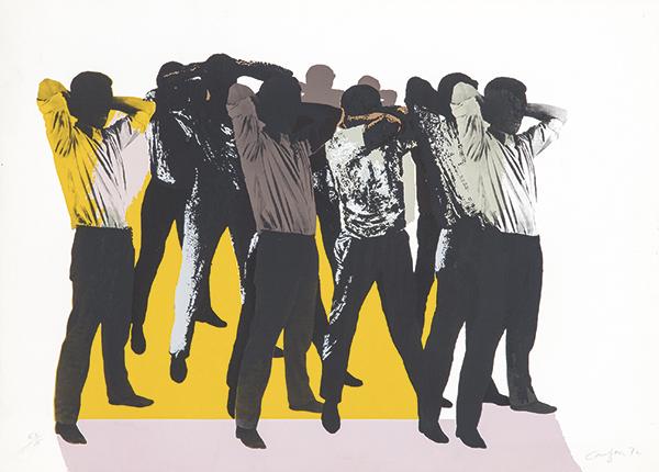 RAFAEL CANOGAR Toledo 1935: Untittled. 1972Silkscreen and Photolyte on paperSigned in pencil and dated 1972Numbered 63/75Size 51 x 73 cmPublished by Juana Mordó Gallery, Madrid 1972PROVENANCE-Gallery Juana Mordó, Madrid-Galler