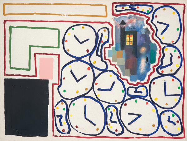 PELAYO ORTEGA Mieres, Asturias 1956: "Sagging paint. 1996 Oil on canvas Signed, titled and dated 1996 on back Size 75.5 x 100.5 cm PROVENANCE Cornión Gallery, Oviedo Private Collection "