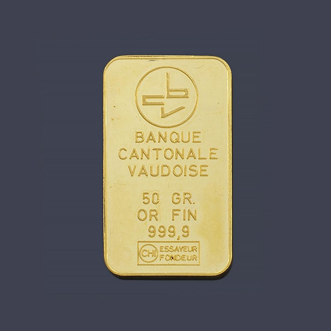 Bar in 24 K gold of 50 grams. (1 of 1)