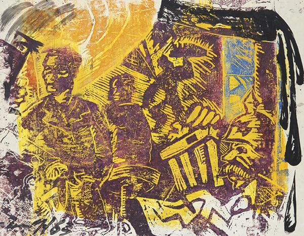 JÖRG IMMENDORFF   Germany 1945-2007     Untitled. (1 of 1)