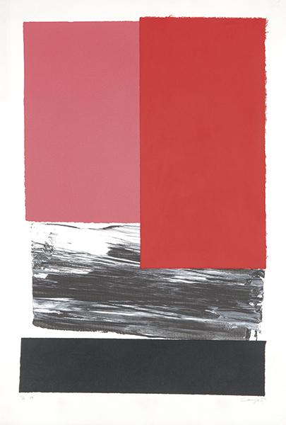 RAFAEL CANOGAR Toledo 1935 Gesture. 2006: RAFAEL CANOGAR Toledo 1935 Gesture. 2006 Aquatint, China colé and Inkjet on 650 gr paper. Signed in pencil and dated 2006 P. T. (Workshop proof); 1/2 Measures 152 x 102 cm Edita Rafael Canogar, M