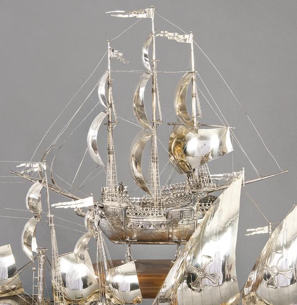 Galeón made of punched Spanish silver Law 925.   With (1 of 1)