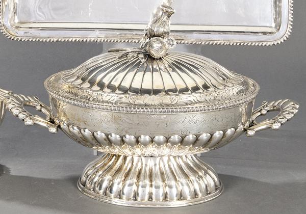 Gallonized Spanish silver tureen punched 1st Law of (1 of 1)