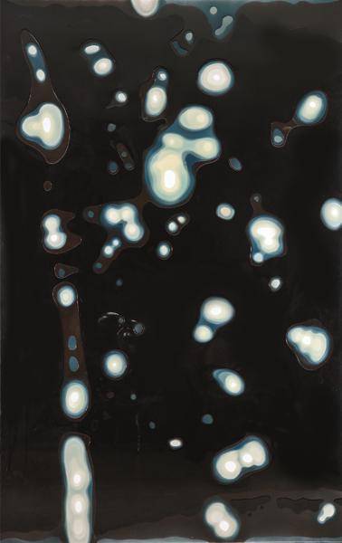 PETER ZIMMERMANN - BL/BA: PETER ZIMMERMANN Freiburg, Germany 1956 BL/BA. 2003 Epoxy resin on fabric Back signed and dated 2003 Size 270 x 170 cm