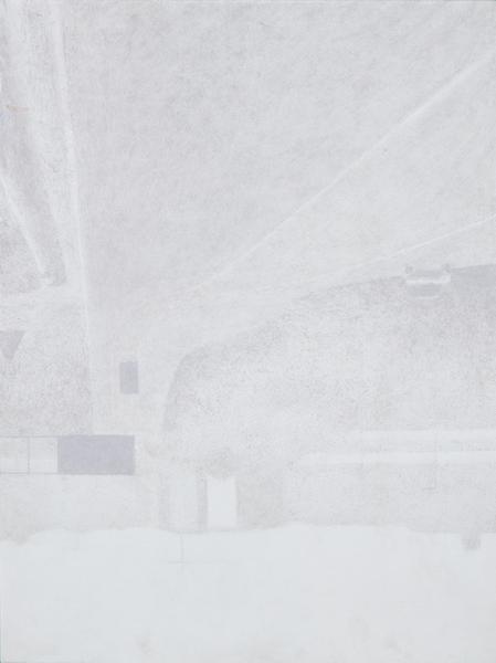 JUAN JOSE AQUERRETA - Zaragoza Road in February: JUAN JOSE AQUERRETA Pamplona 1946 Zaragoza road in February. 2000 Oil on canvas glued to board Signed and dated 2000 Size 54 x 34 cm PROVENANCE (back label) Marlborough Gallery, Madrid Private collect