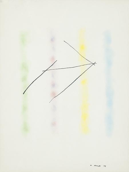 MANUEL HERNÁNDEZ MOMPÓ - Untitled: MANUEL HERNÁNDEZ MOMPÓ Valencia 1927-1992 Untitled. 1975 Color pencil and ink on paper Signed and dated 1975 Measurements 32.5 x 24 cm