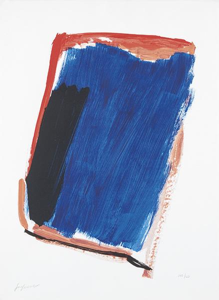 JOSÉ GUERRERO - Untitled (XXV Anniversary of the: JOSÉ GUERRERO Granada 1914-1992 Untitled (XXV Anniversary of the Museum of Spanish Abstract Art of Cuenca). 1991 Serigraph on Arches paper Signed in pencil Numbered 249/460 Measurements 75.5 x 56