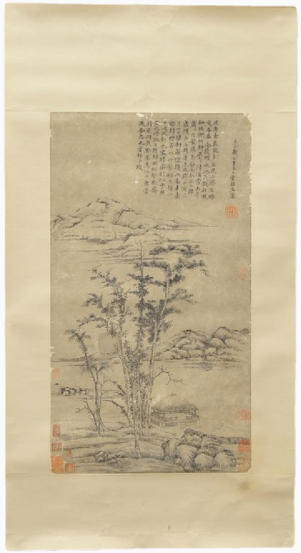 Ni YunLin( Chinese 1301-1374): Ni Zan (Chinese: 1301â€“1374) was a Chinese painter during the Yuan and early Ming periods. Along with Huang Gongwang, Wu Zhen, and Wang Meng, he is considered to be one of the Four Masters of th