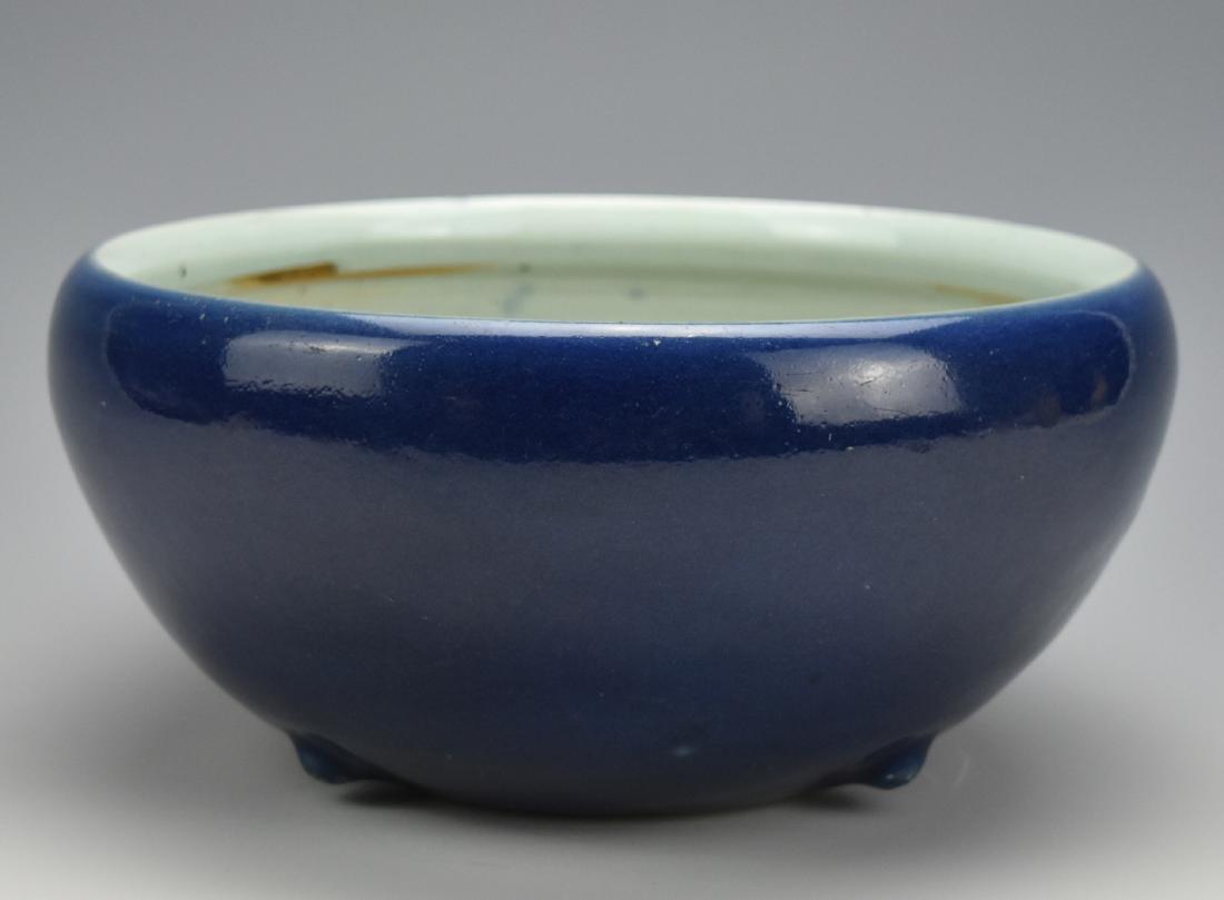A Large Blue Glazed Censer,19th C. (1 of 7)