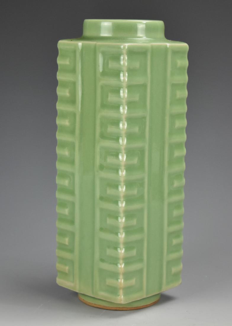 A Longquan Ware Celadon "Cong" Vase (1 of 7)