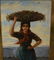Pair Oil Painting of Girls, by G. Lenz,19th C. - 3