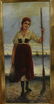 Pair Oil Painting of Girls, by G. Lenz,19th C. - 6