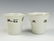 1 red glazed bowl, 2 famille rose cup, 1 b/w plate - 6