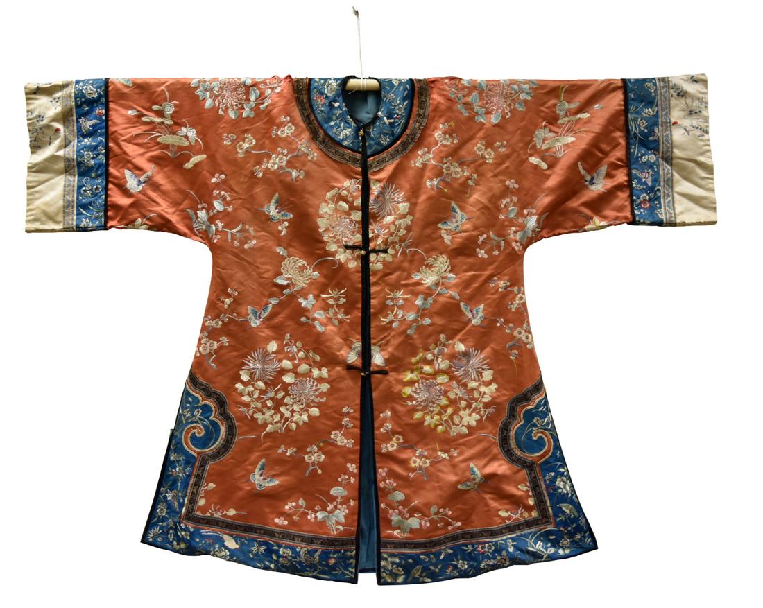 Chinese Silk Embrodiery Lady Cloth, Qing Dynasty (1 of 17)