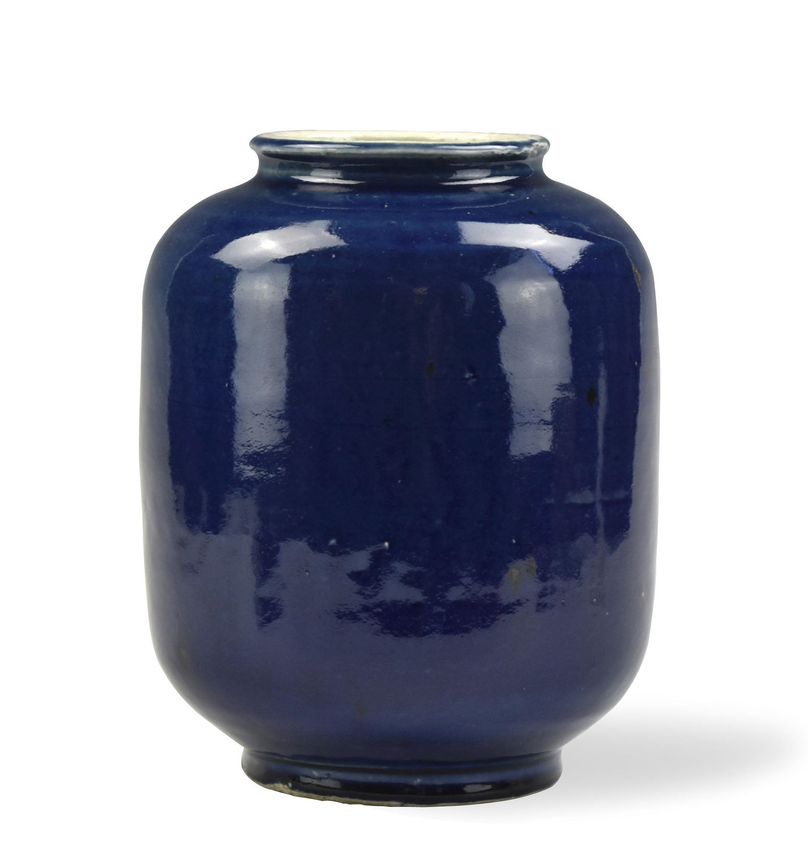 Chinese Blue Glazed Lantern Vase , 19th C. (1 of 7)