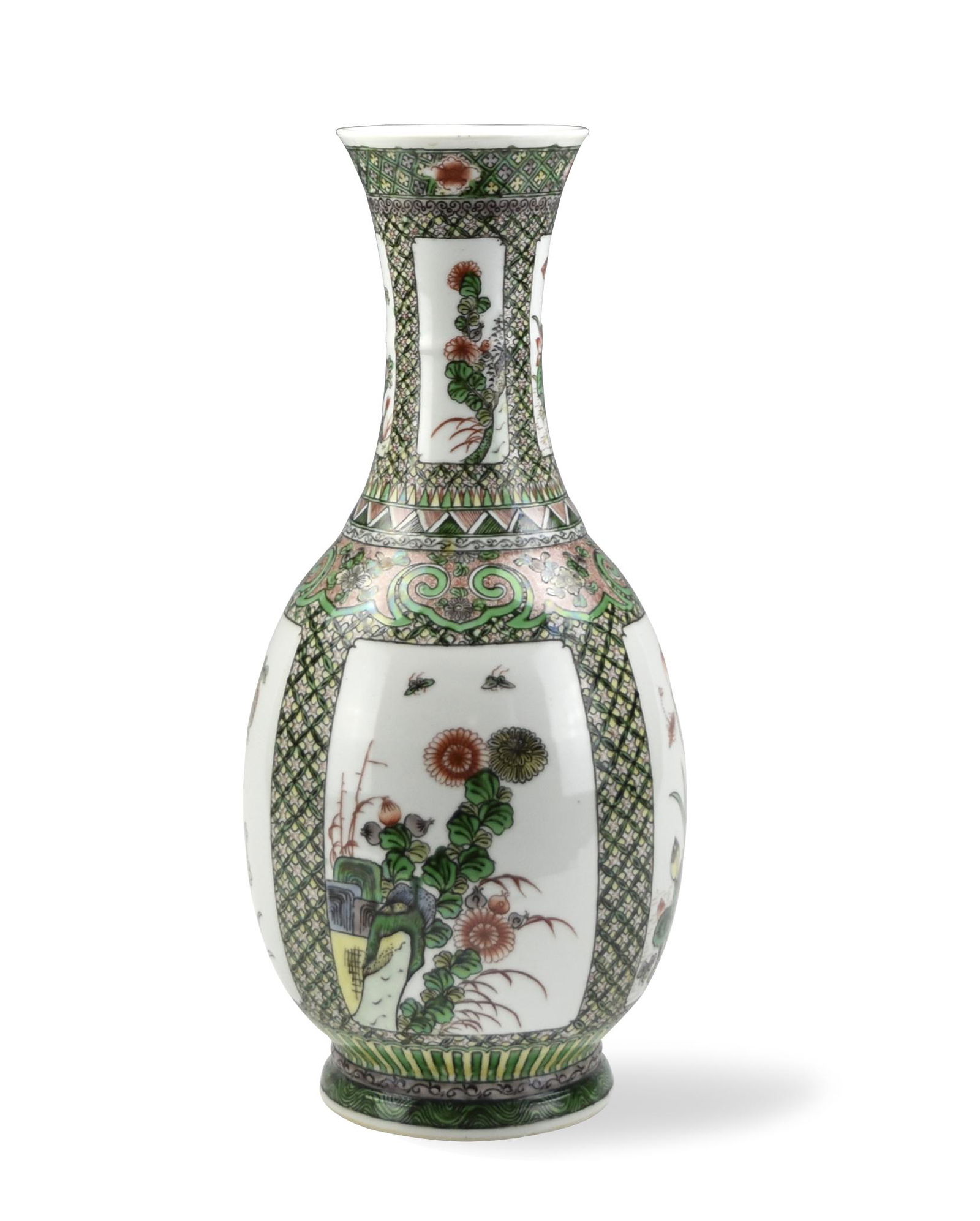 Chinese Famille Verte Vase, Guangxu Period (1 of 9)