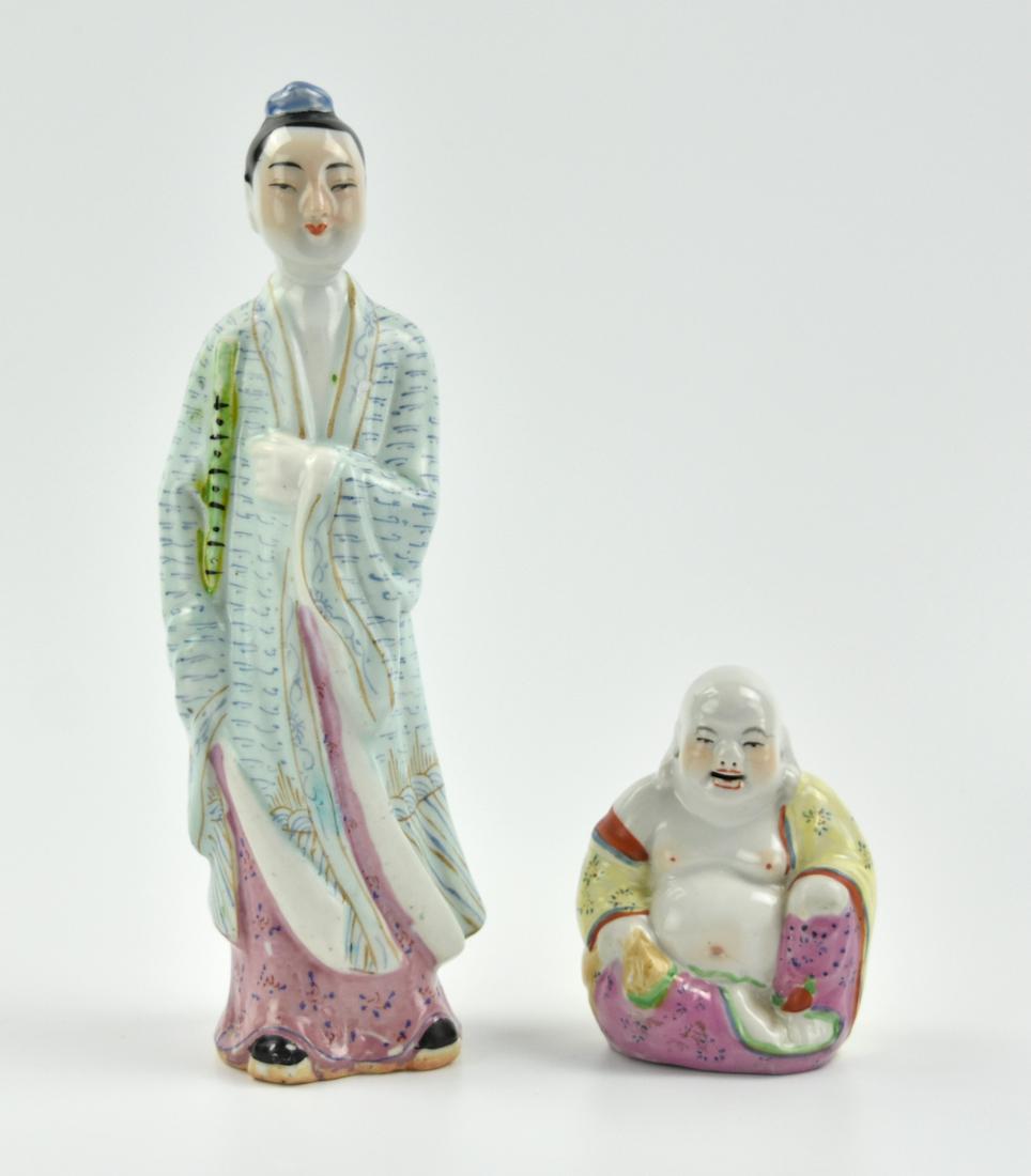 2 Chinese Famille Rose Figures, ROC Period (1 of 9)