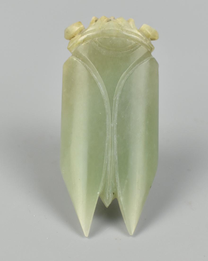 A Green Jadeite Cicada Carving (1 of 8)