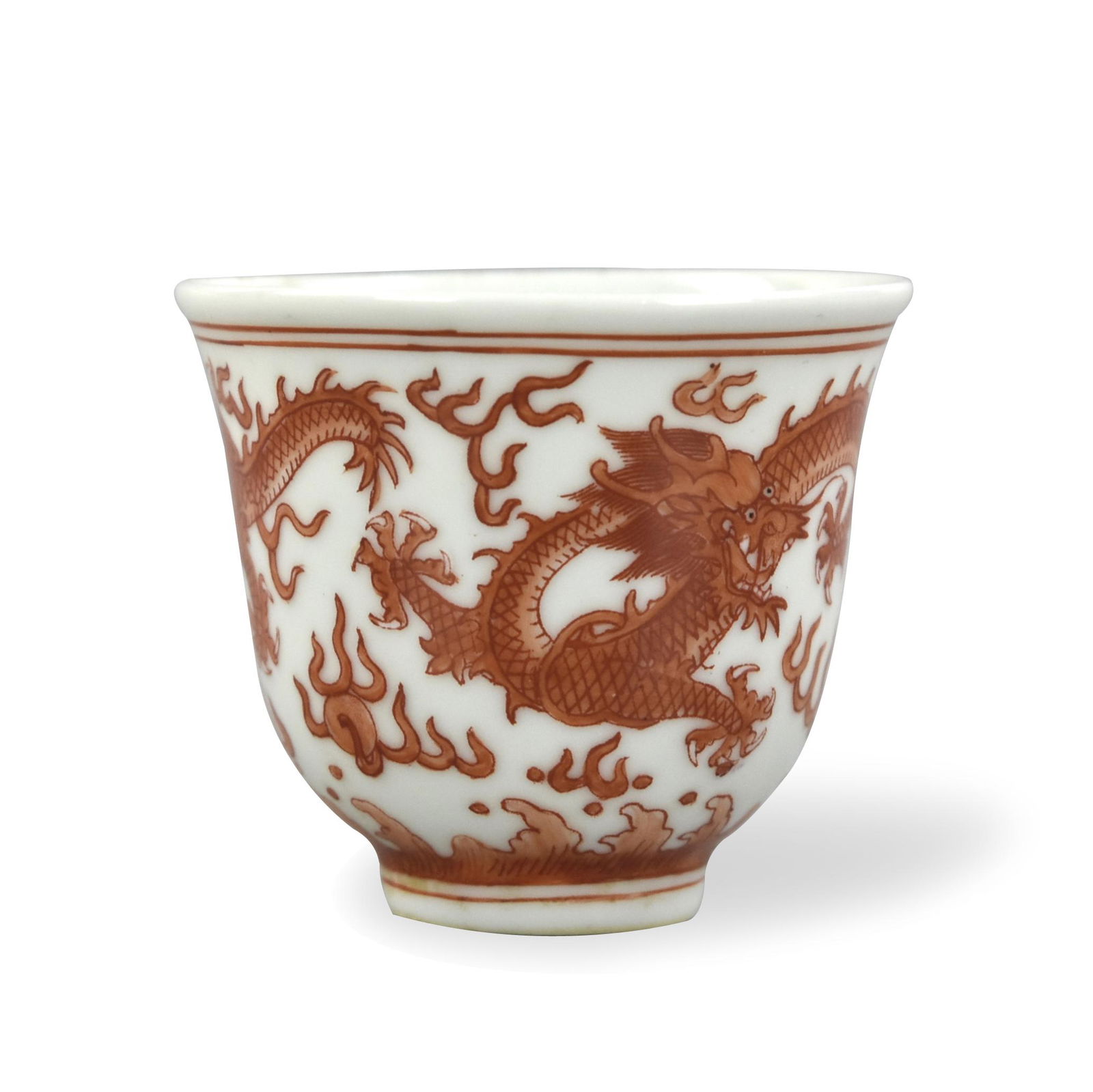 Chinese Iron Red "Dragon" Cup,Guangxu Mark (1 of 7)