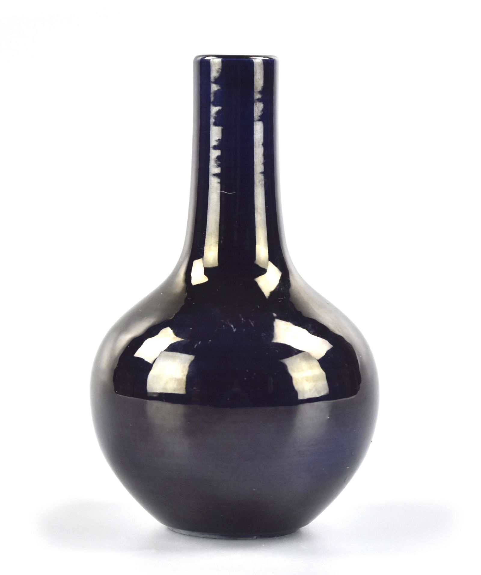 Small Chinese Blue Glazed Globular Vase (1 of 6)