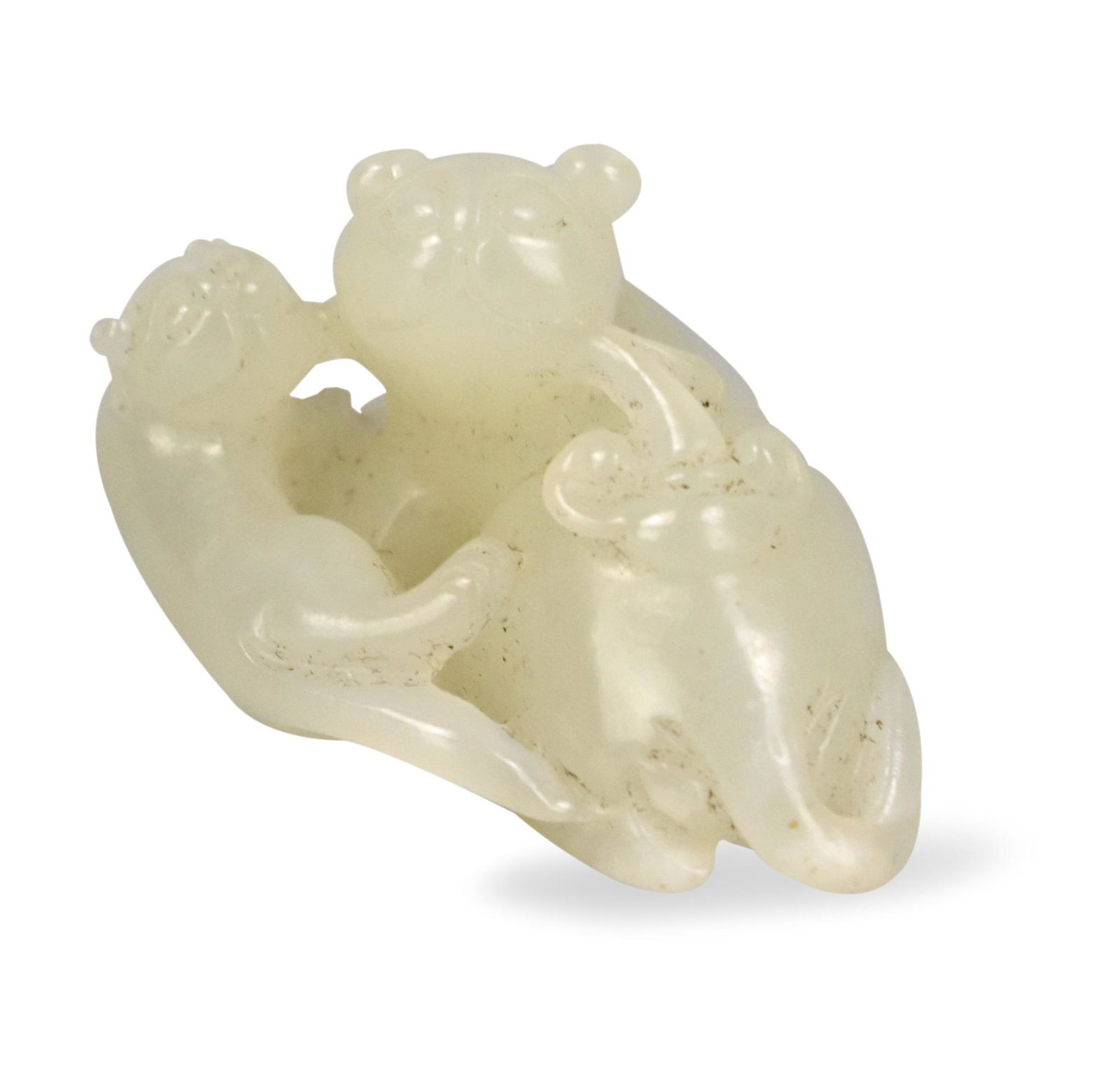 Chinese White Jade Carved Beast Figures, Qing D. (1 of 9)
