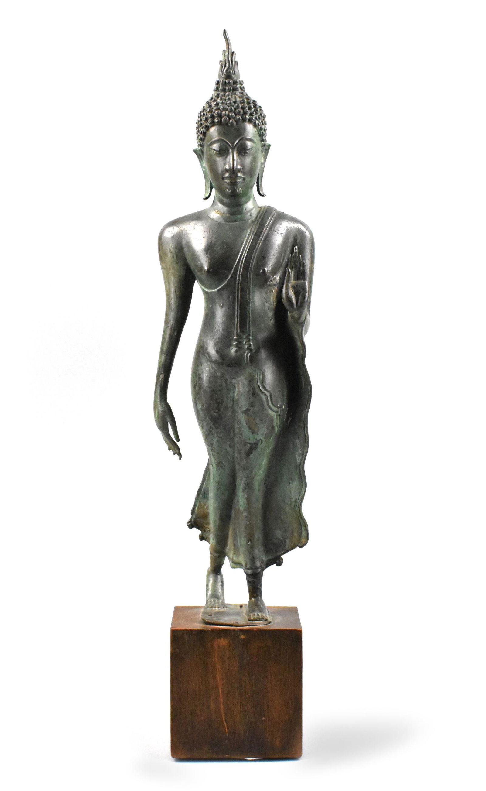 Thailand Bronze Buddha Figure on Stand, 16th C. (1 of 11)