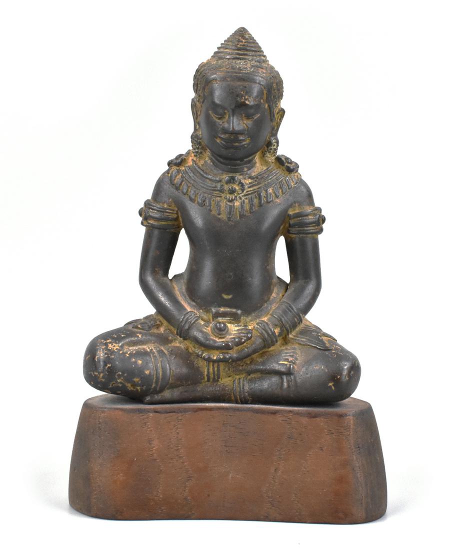 Burmese Bronze Cast Budhha,15-16th C . (1 of 12)