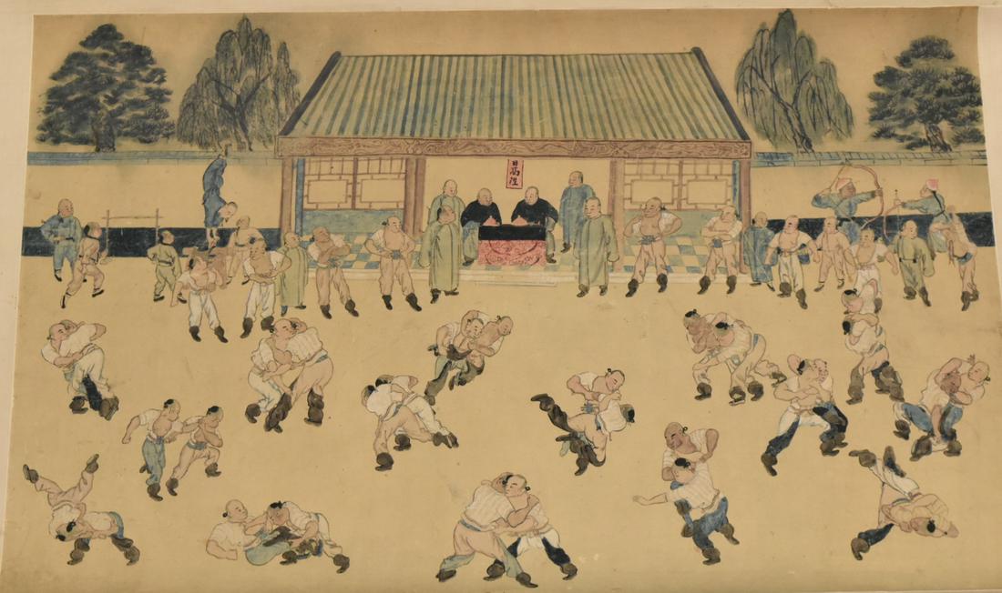 Chinese Scroll Painting of Figures, Qing Dynasty (1 of 17)