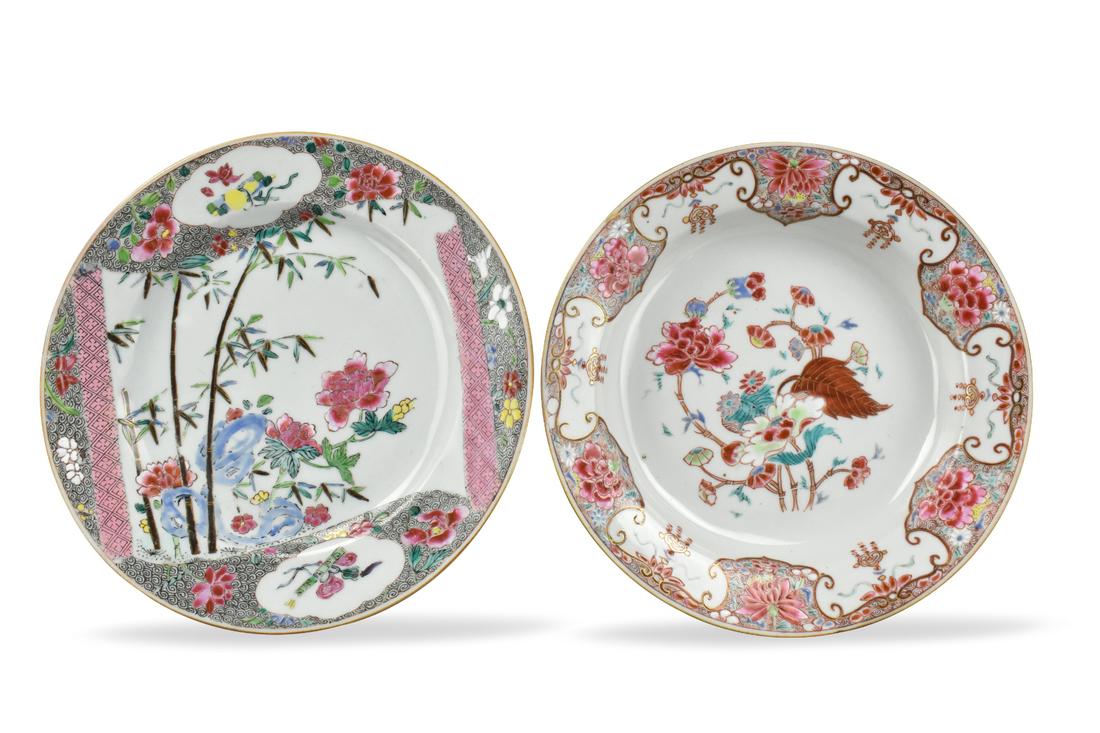 Two Chinese Famille Rose Plates, Yongzheng Period (1 of 10)