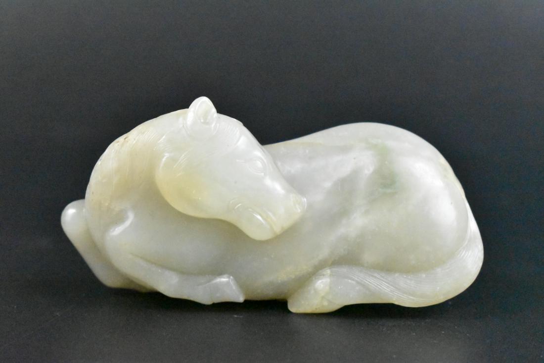 Chinese Jade Carved Horse Figure, 18/19th C. (1 of 13)