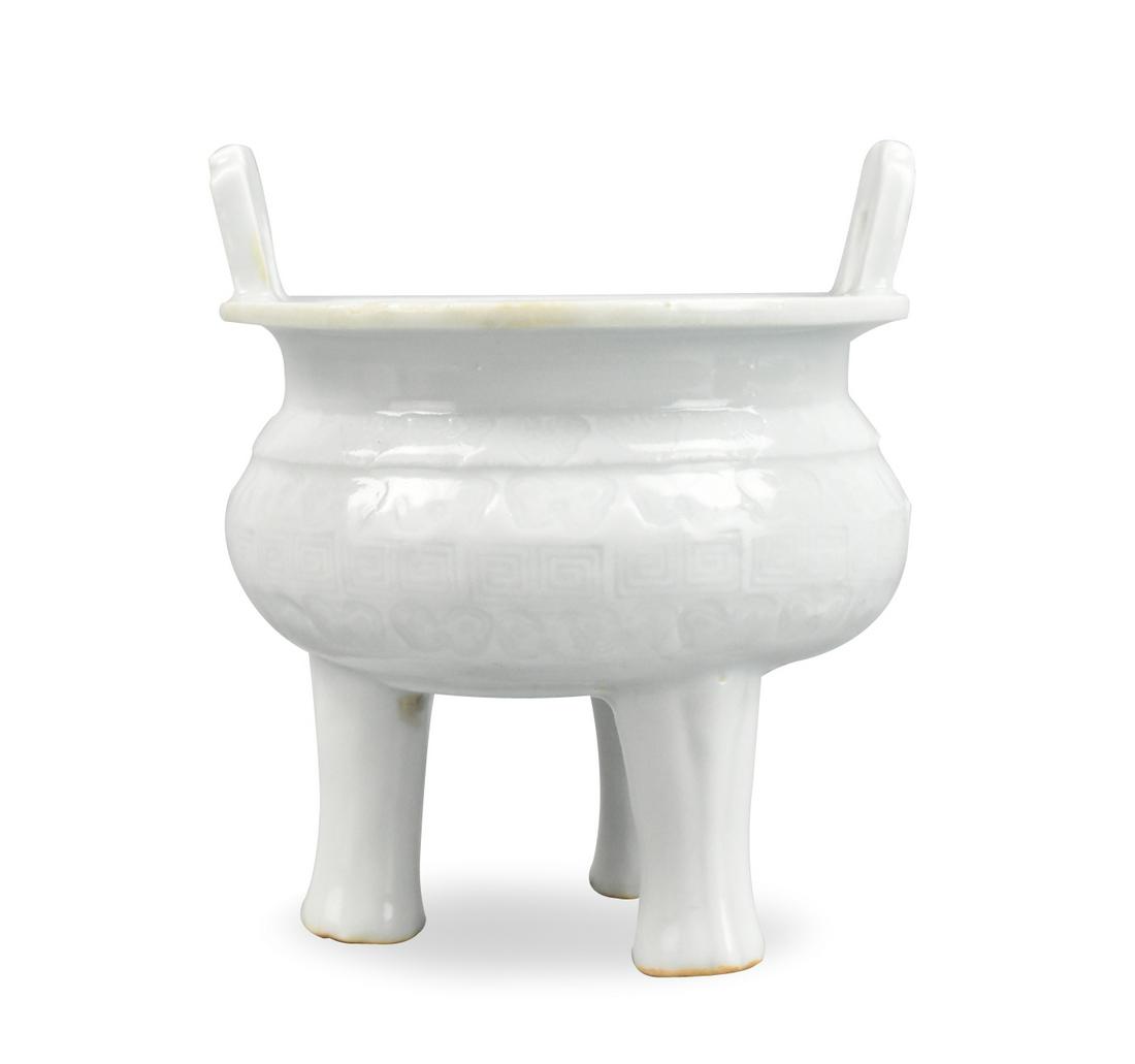 Chinese Celadon Glazed Tripod Censer, 19th C. (1 of 9)