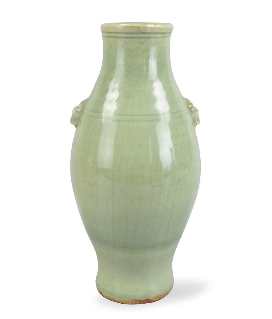 Chinese Longquan Ware Celadon Vase, Ming Dynasty (1 of 10)