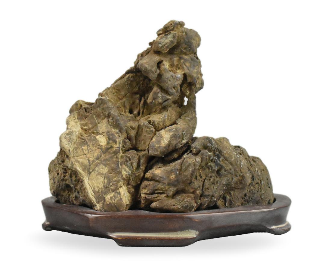 Chinese Scholar Rock & Stand, Qing Dynasty (1 of 9)