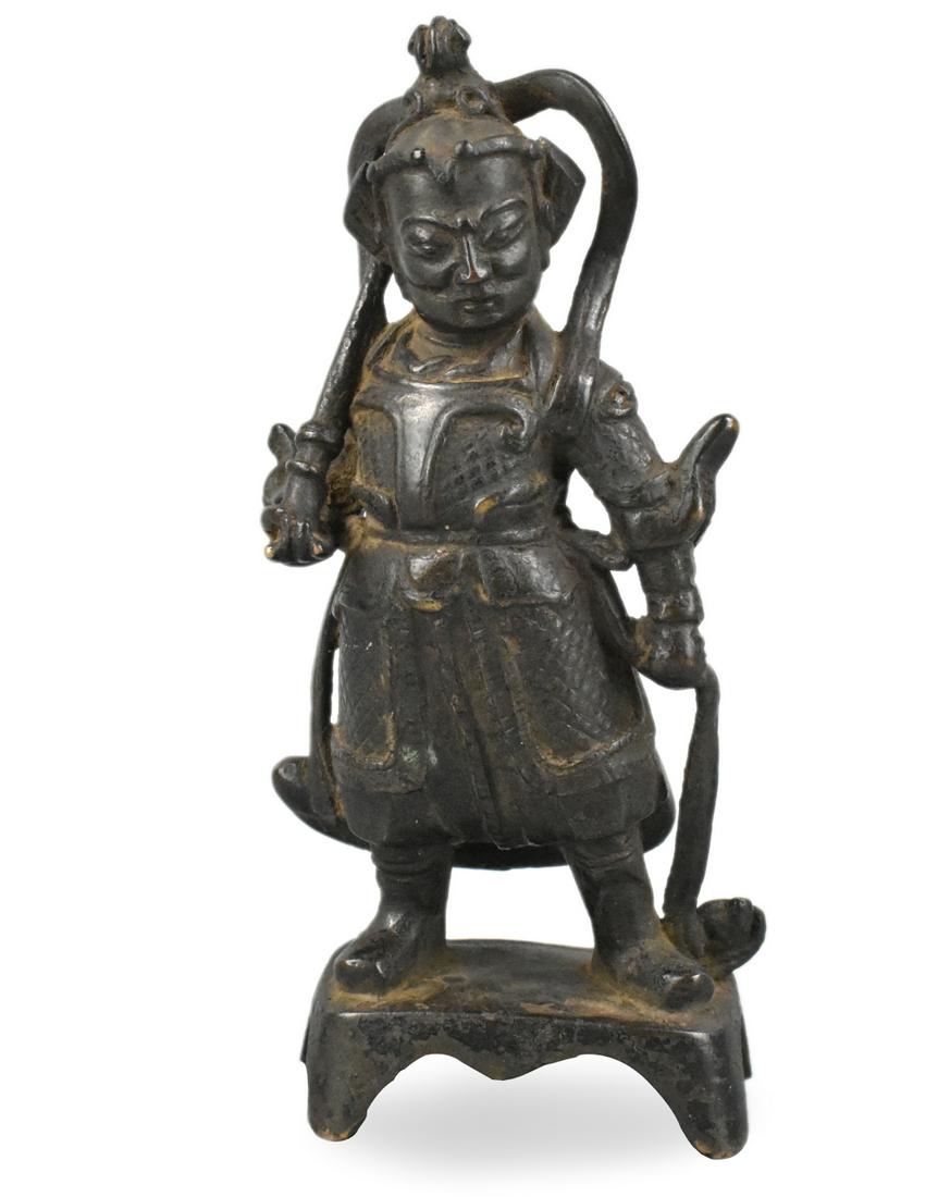 Chinese Bronze Cast Guardian Figure,Ming Dynasty (1 of 11)