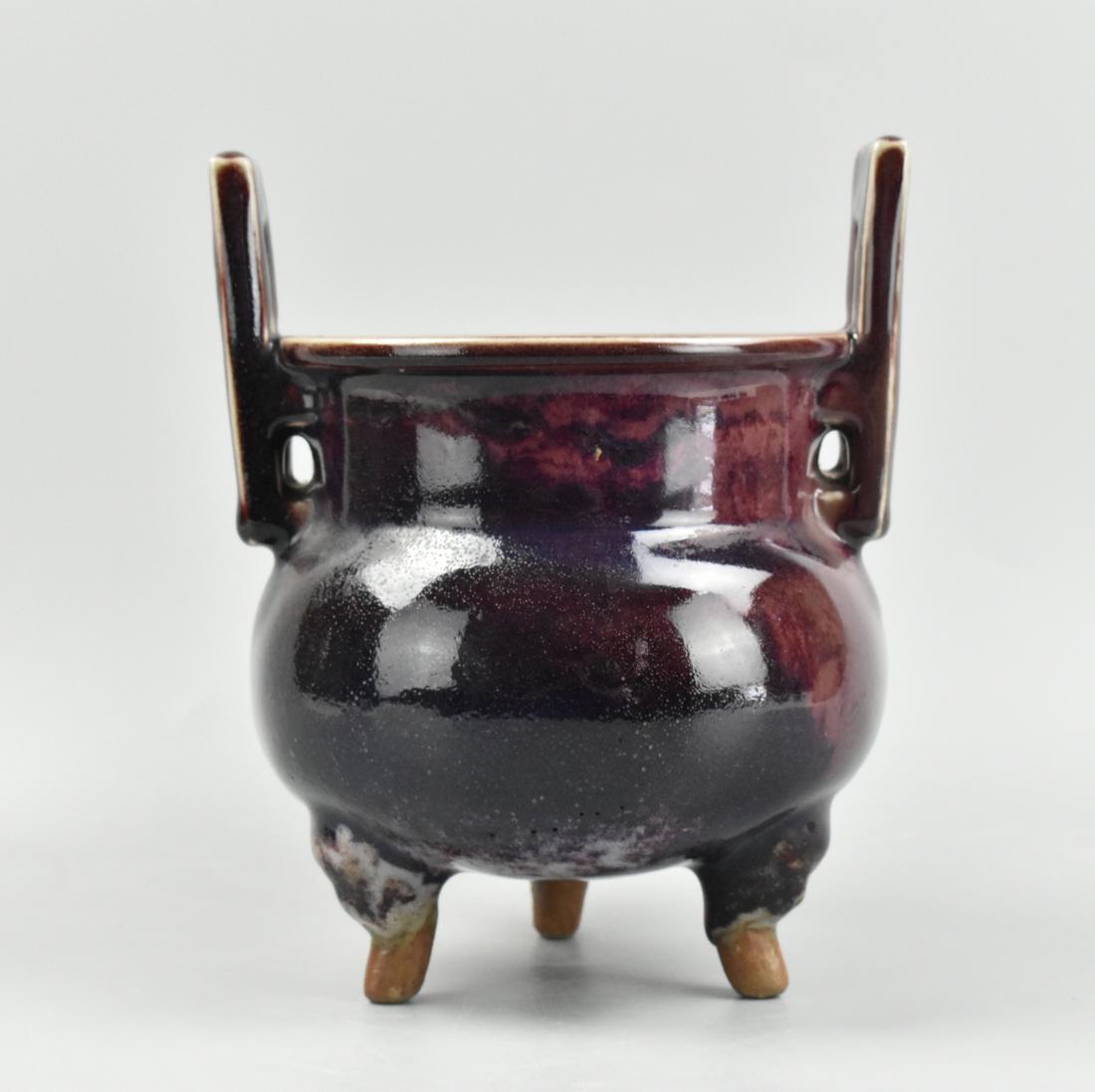 Chinese Jun Type Tripod Censer (1 of 14)