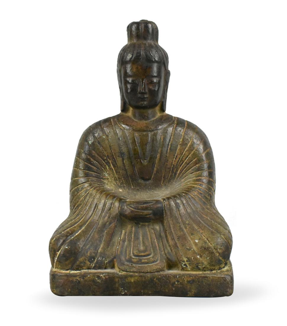 Chinese Bronze Buddha Figure,Qing Dynasty (1 of 10)