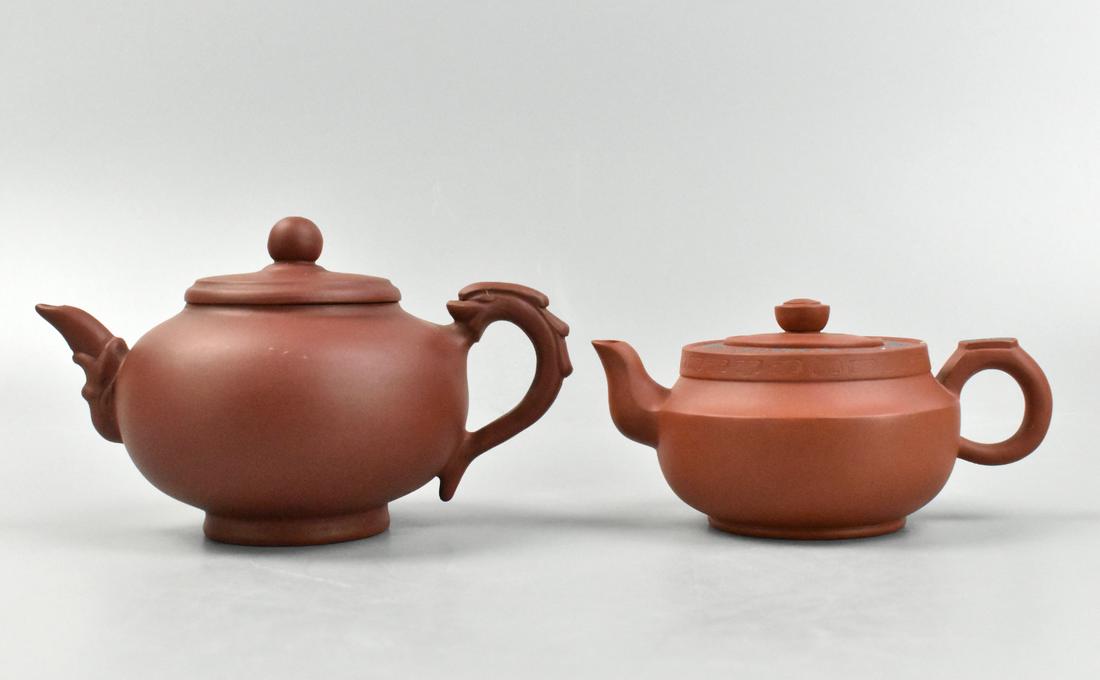 2 Chinese Zisha Covered Teapot (1 of 16)
