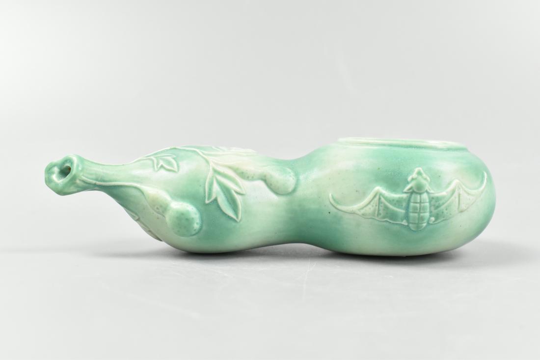 Chinese Jadeite Glazed Gourd Waterpot,Qianlong Mar (1 of 13)