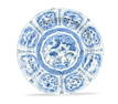 Chinese Kraak Blue & White Plate w/ Deers,Ming D.