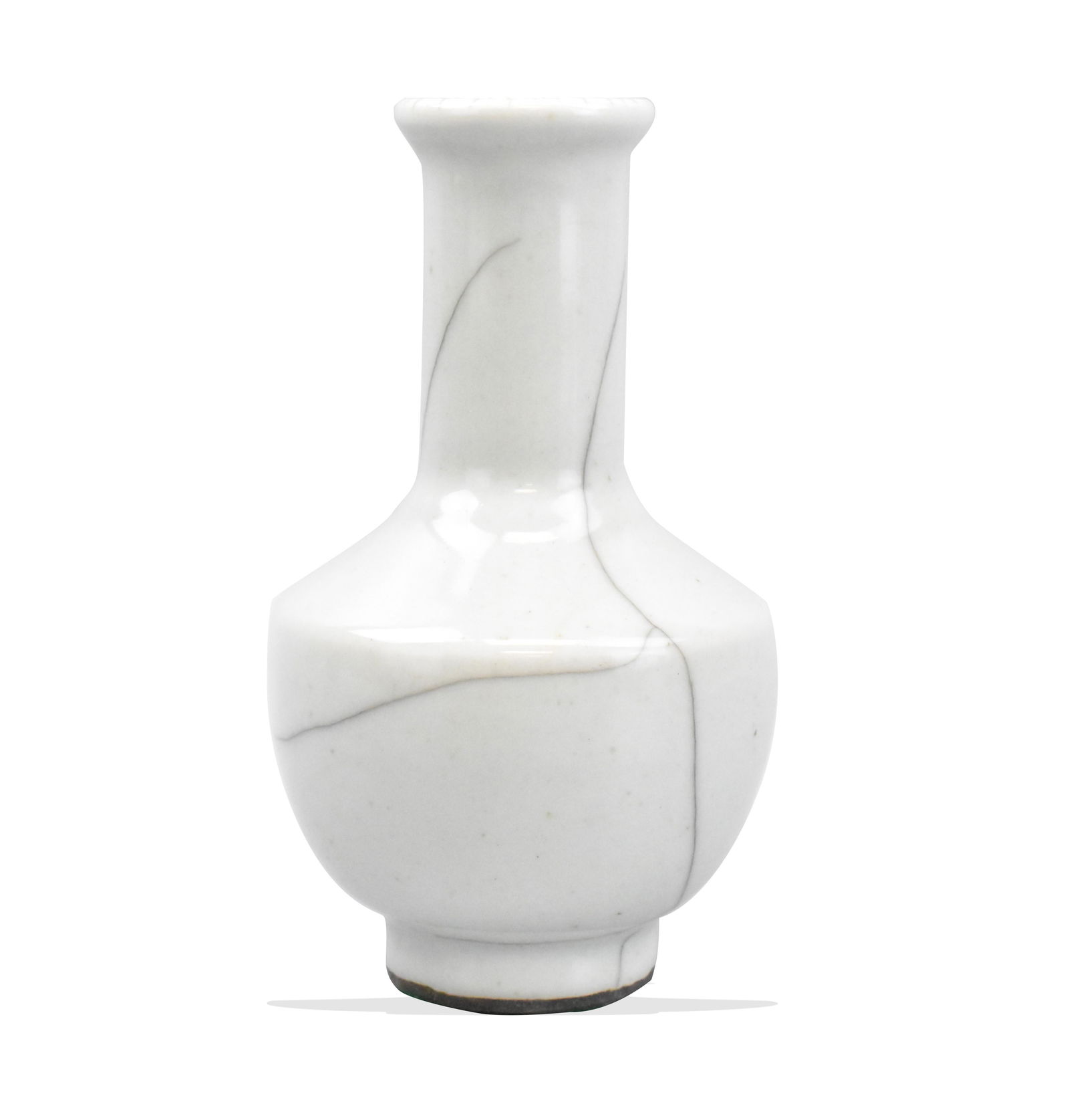 Chinese Ge Type Crackle Mallet Vase,19th C. (1 of 13)